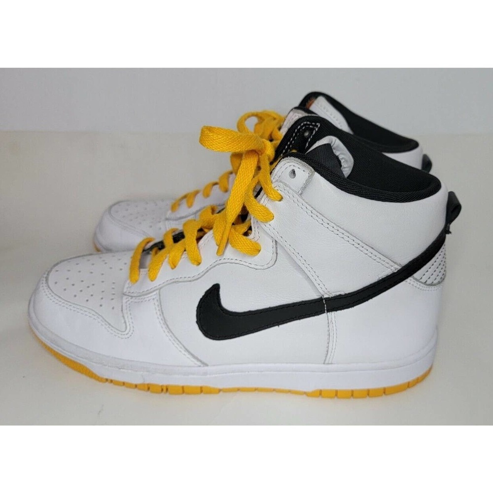 Nike Dunk High iD 535079-901 Pittsburgh Steelers NFL Sz Womens 8 White 2012